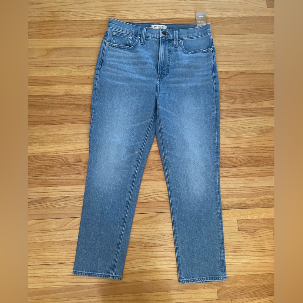 NWT Madewell The Perfect Vintage Crop High Waist Med Wash Size 29 Jeans